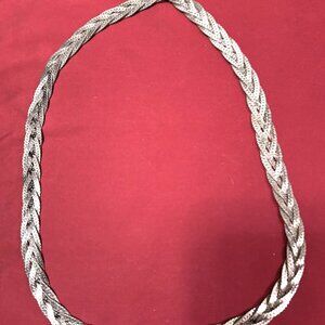 Silver Rope Necklace - Circa 1970.